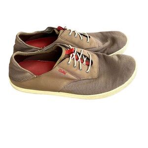 OluKai Men's Nohea Moku Slip-On Sneakers Brown Size‎ 12 Casual Shoes